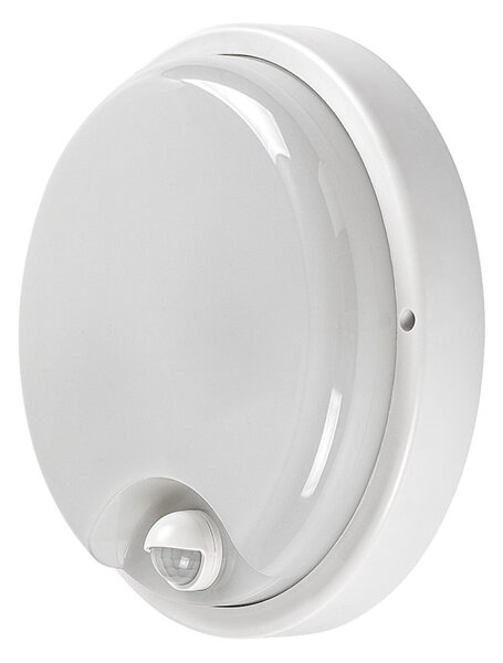 Rabalux LONATO LED Vonkajšie nástenné svietidlo so senzorom 18W/230V IP65, biela farba