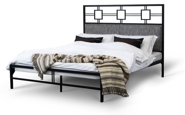 CAMFERO Kovová posteľ Pandora Rozmer postele (matraca): 140x200 cm, Farba postele: Ecru Matt
