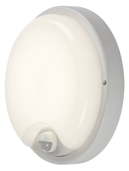Rabalux LONATO LED Vonkajšie nástenné svietidlo so senzorom 18W/230V IP65, biela farba