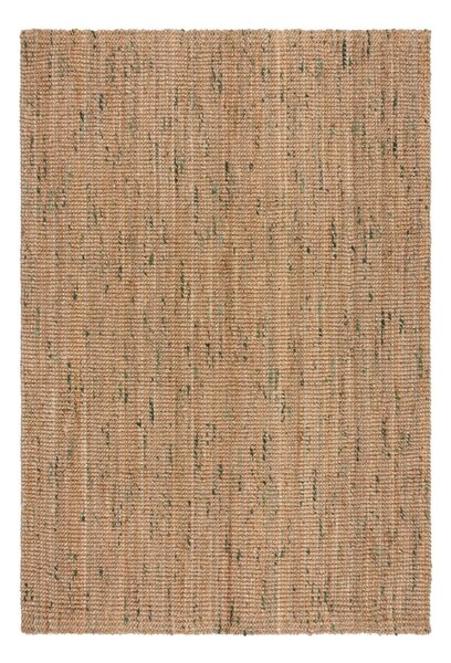 Obojstranný ručne tkaný jutový koberec v zeleno-prírodnej farbe 160x230 cm Jute Boucle Green – Flair Rugs