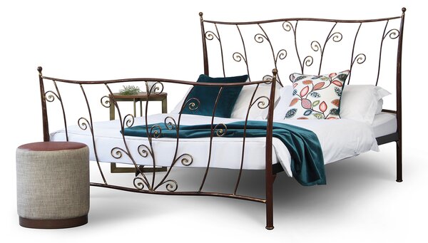 CAMFERO Kovová posteľ Scarlet Rozmer postele (matraca): 160x200 cm s nízkym predkom, Farba postele: White Gloss