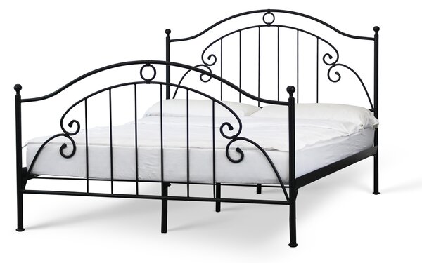 CAMFERO Kovová posteľ Sonia Rozmer postele (matraca): 140x200 cm s nízkym predkom, Farba postele: Ecru Matt