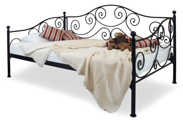 CAMFERO Kovová posteľ Weronika II Rozmer postele (matraca): 90x200 cm s nízkym predkom, Farba postele: White Matt