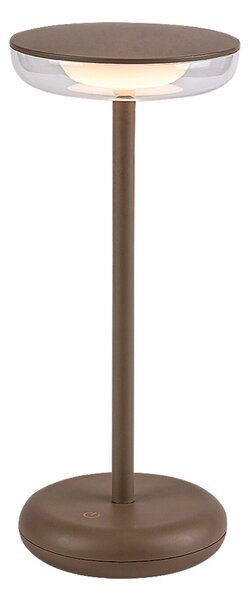 Rabalux KONIN LED stmievateľná nabíjacia vonkajšia lampička 6W/5V IP44 1800 mAh hnedá