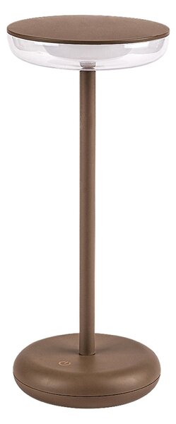 Rabalux KONIN LED stmievateľná nabíjacia vonkajšia lampička 6W/5V IP44 1800 mAh hnedá