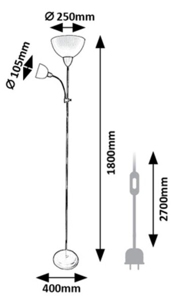 Rabalux ACTION PRO stojacia lampa 74109