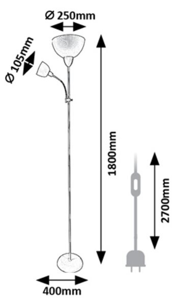 Rabalux ACTION PRO stojacia lampa 74103