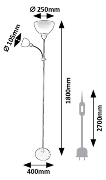 Rabalux ACTION PRO stojacia lampa 74102