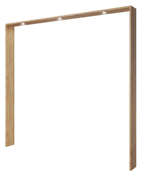 ŠATNÍKOVÁ SKRIŇA VALLEN DUB CRAFT + BIELA LED 229 cm