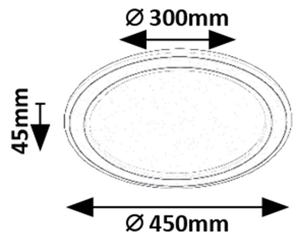 Rabalux GOLWEN LED stropné svietidlo 71406