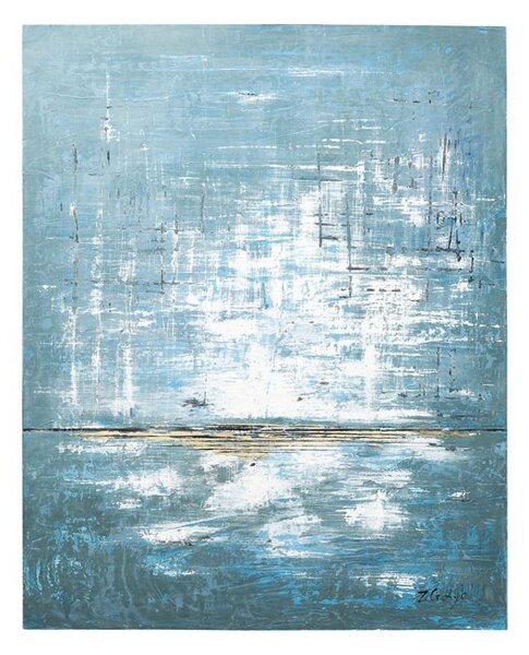 KARE DESIGN Olejomaľba Abstract Blue One 150 × 120 cm 120 × 150 cm