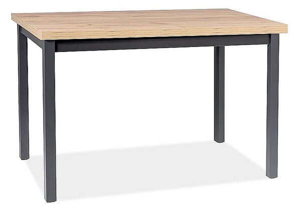 SIGNAL SIG Jedálenský stôl ADAM dub artisan/čierny 120x68