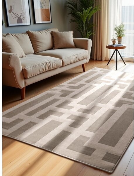 Sivo-krémový koberec 120x170 cm Perles Onyx – Elle Decoration