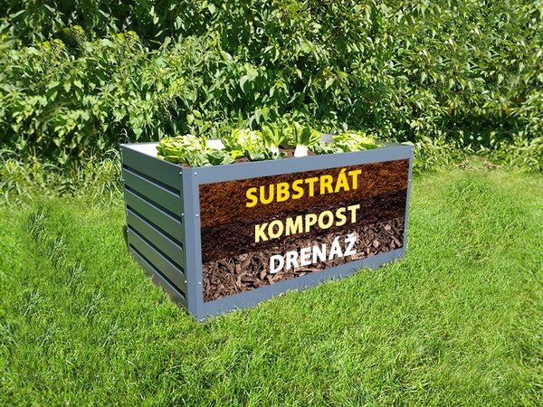 2ks bočnica pre vyvýšený záhon 40cm