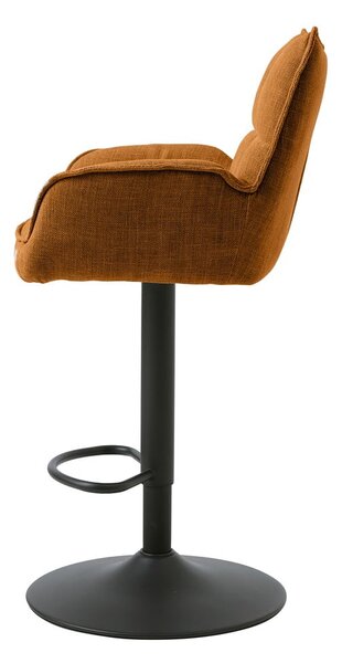 Oranžové barové stoličky s nastaviteľnou výškou v súprave 2 ks Marilla – Unique Furniture