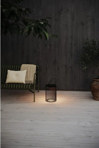 Čierny vonkajší solárny LED lampáš na USB (výška 54 cm) Cavia – Markslöjd