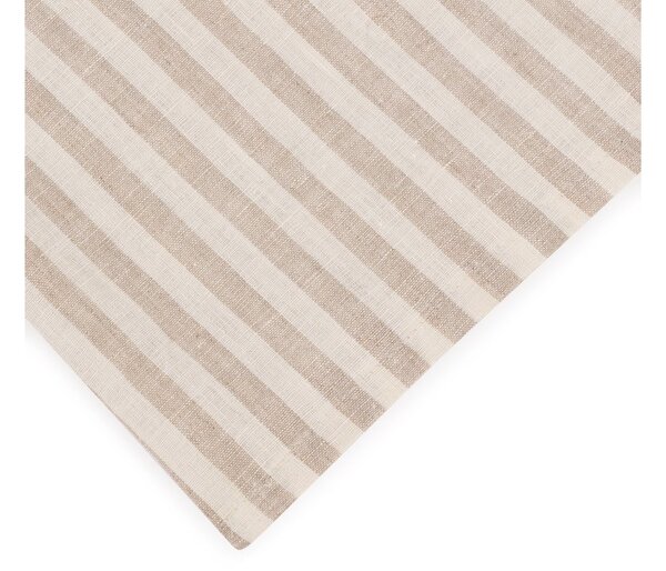 Stolový behúň Tom Linen s pruhmi z prírodného ľanu Velikost: 40x140