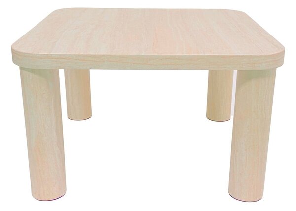 Béžový konferenčný stolík v dekore mramoru 60x60 cm Solano – Actona