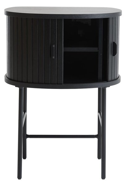 Čierny nočný stolík Nola – Unique Furniture