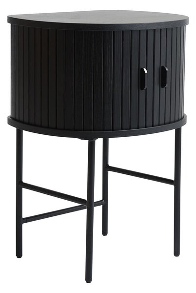 Čierny nočný stolík Nola – Unique Furniture