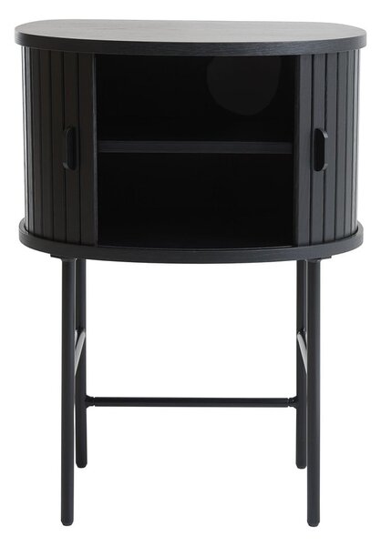 Čierny nočný stolík Nola – Unique Furniture