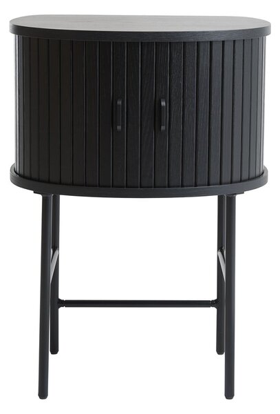 Čierny nočný stolík Nola – Unique Furniture