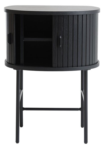 Čierny nočný stolík Nola – Unique Furniture