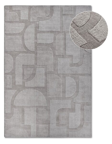 Sivý ručne tkaný vlnený koberec 120x170 cm Alexis – Villeroy&Boch