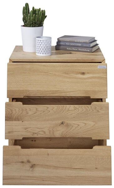 NOČNÝ STOLÍK, divoký dub, farba duba, 50/60/40 cm Valnatura - Spálňové sety