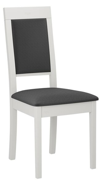 Kuchynská čalúnená stolička ENELI 13 - biela / tmavá šedá