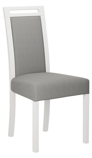 Čalúnená stolička do jedálne ENELI 5 - biela / šedá