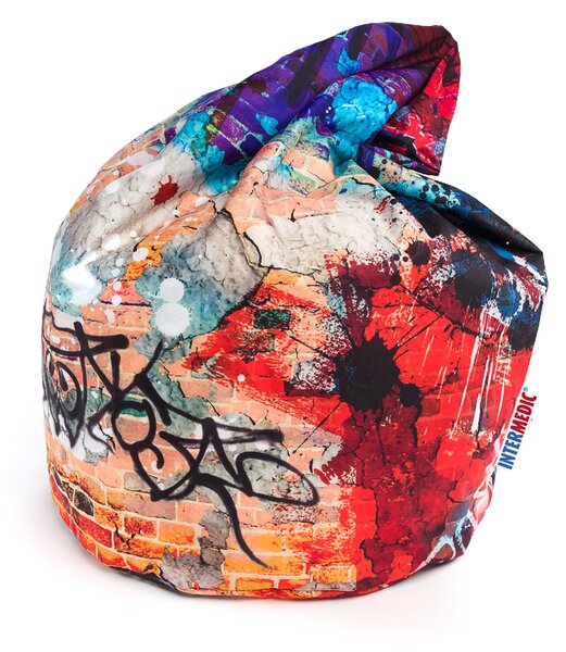 INTERMEDIC SK Sedací vak Mega Sako Modern Polyester - DG57 - Graffiti