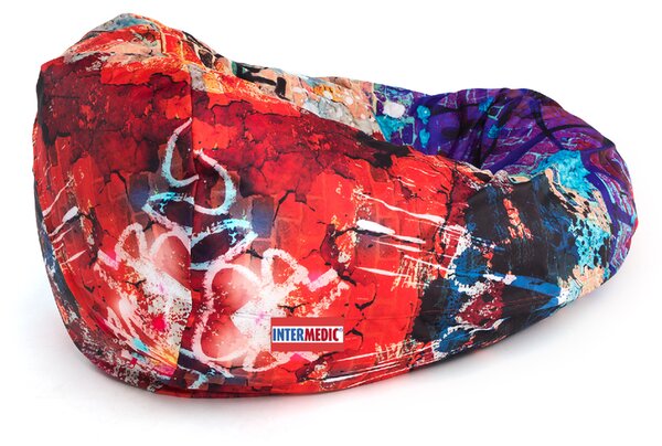 INTERMEDIC SK Sedací vak Mega Sako Modern Polyester - DG57 - Graffiti