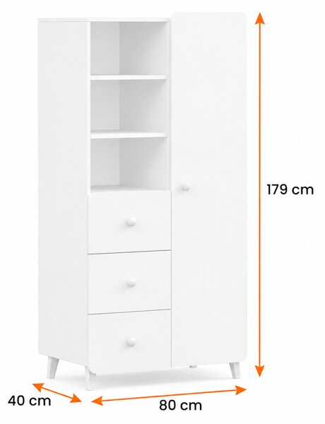 Vysoký regál Marion - kašmír