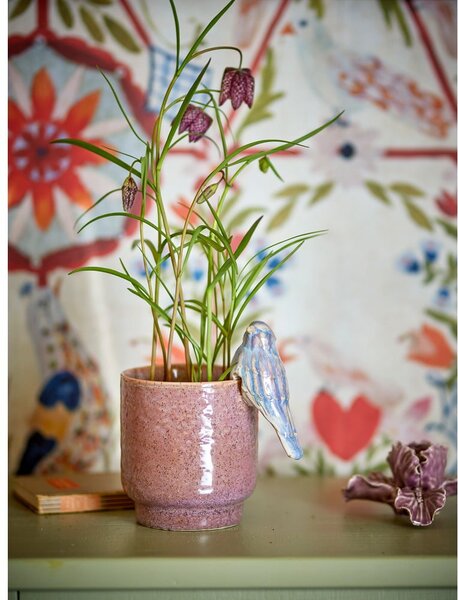 Kameninový ručne maľovaný obal na kvetináč ø 11 cm Larky – Bloomingville
