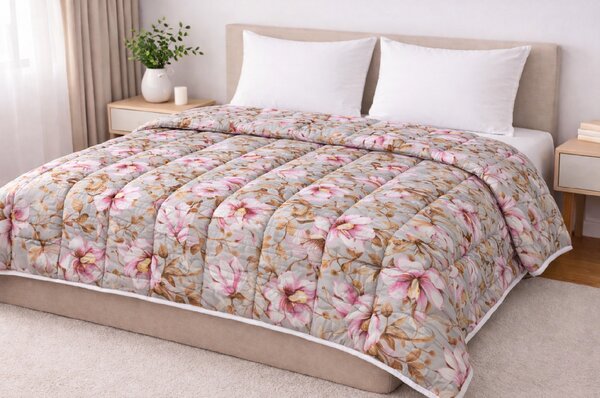 INTERMEDIC SK Celoročný paplón Flowers mikrovlákno 140x200 cm 1+1 zadarmo
