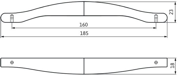 Siro MAROKO ušľachtilá oceľ matná 160 mm