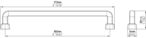 Siro SINTY čierna matná 160 mm