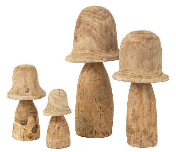 Prírodné drevená dekorácia huba Mushroom - Ø 36*60 cm - J-Line by Jolipa