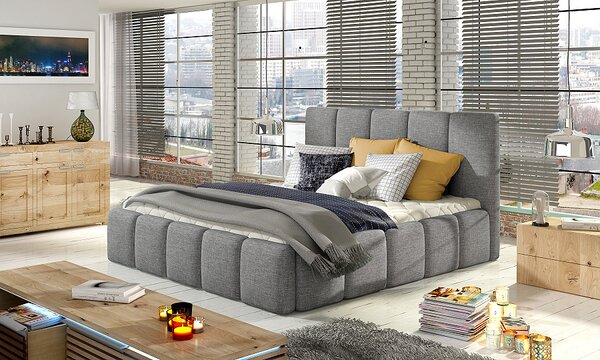 Čalúnená posteľ s úložným priestorom Hedvika 140 x 200 cm Sawana 21