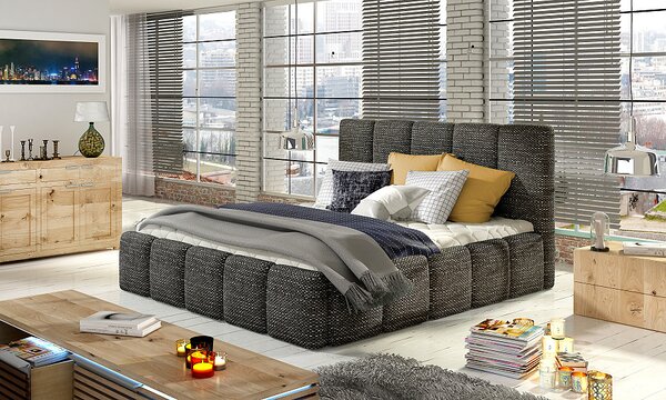 Čalúnená posteľ s úložným priestorom Hedvika 140 x 200 cm Berlin 02
