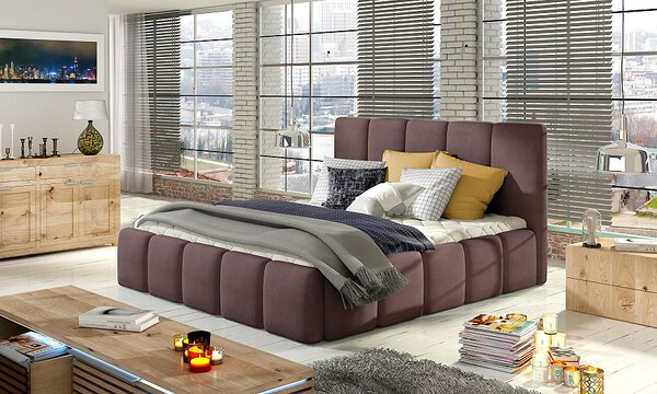 Čalúnená posteľ s úložným priestorom Hedvika 140 x 200 cm Soro 65