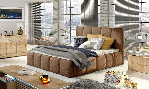 Čalúnená posteľ s úložným priestorom Hedvika 140 x 200 cm Dora 26