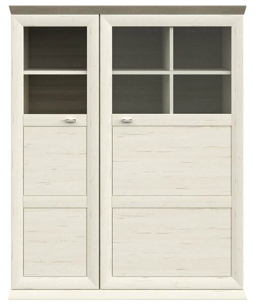 VYSOKÁ KOMODA, sivá, biela, 110/134,2/43 cm Hom`in - Detské izby