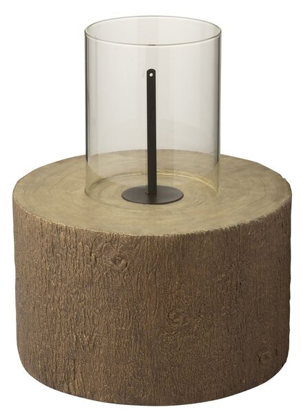 Hnedé okrúhle ohnisko v tvare kmeňa Brasero Trunk - Ø 41*51 cm - J-Line by Jolipa