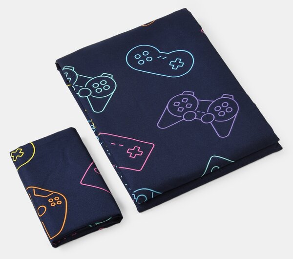 Sinsay - Posteľná súprava s herným motívom - tmavomodrá