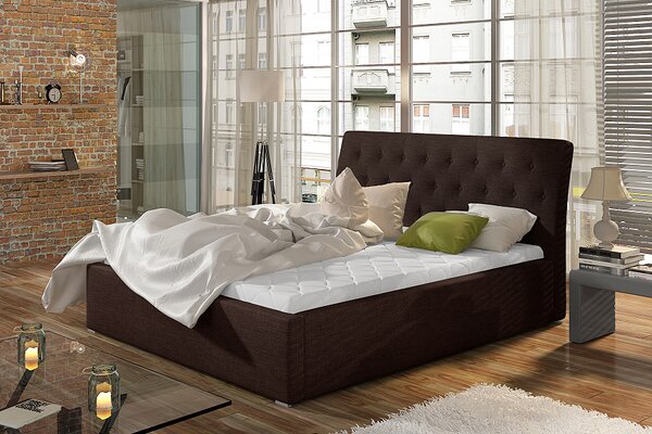 Veľká manželská posteľ čalúnená 200 x 200 cm Mia 03 - Sawana 26