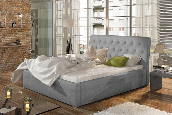 Veľká manželská posteľ čalúnená 200 x 200 cm Mia 01 - Paros 05