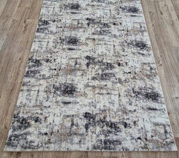 Huňatý koberec Plush Deluxe pretieraný sivo-bielo-béžový Rozmer: 50x80 cm