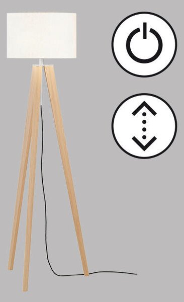 STOJACIA LAMPA, 54/140-164 cm Fischer & Honsel - Online Only bytové doplnky, Online Only